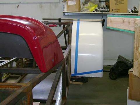 Steamroller rear fenders